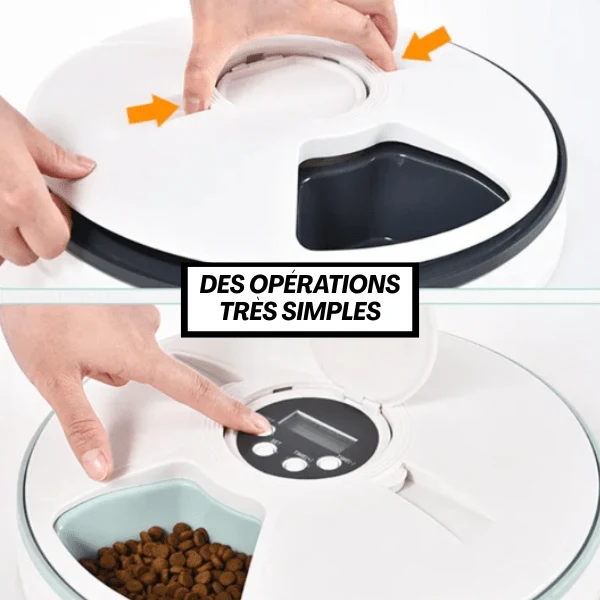 Gamelle automatique chat sans fil - Feeder 600 Cat™ : 6 repas humides