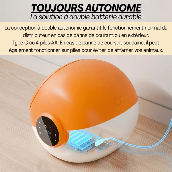 Gamelle automatique chat puce - CrocTech Edition™ : multifonction