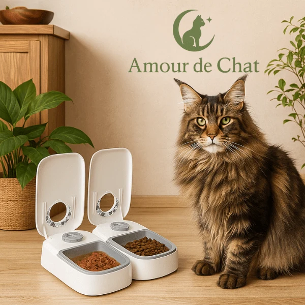 Gamelle automatique chat - Minute-Croq™ : minuterie sans fil