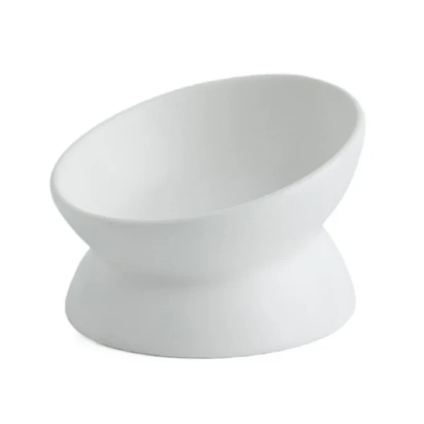Gamelle chat surélevée inclinée - BowlMagic™ : céramique et digestion