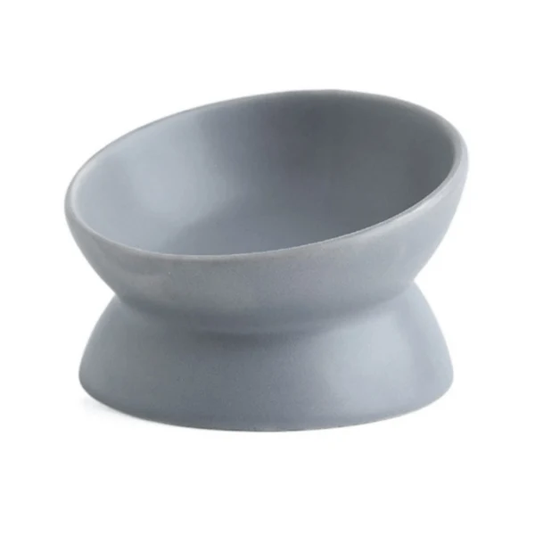 Gamelle chat surélevée inclinée - BowlMagic™ : céramique et digestion