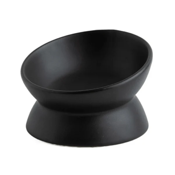Gamelle chat surélevée inclinée - BowlMagic™ : céramique et digestion