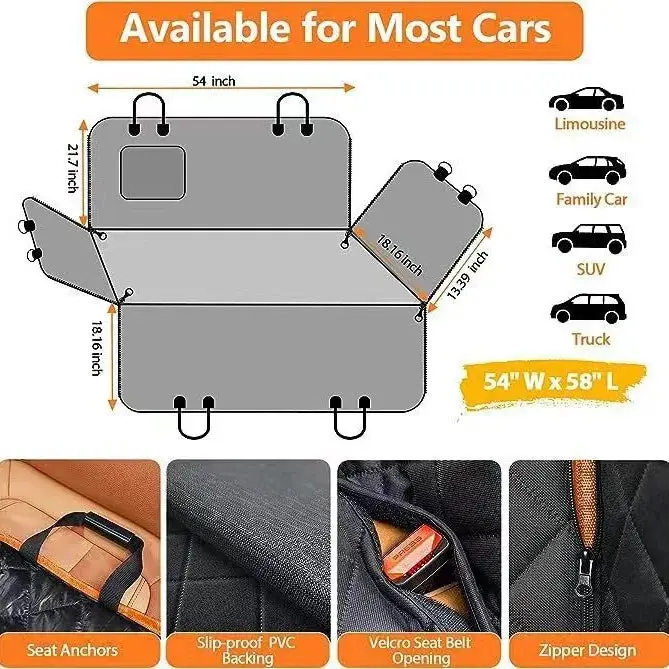 Couverture protection voiture pour chien