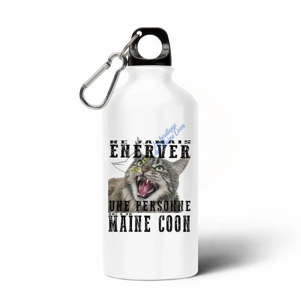 Gourde en aluminium Maine Coon
