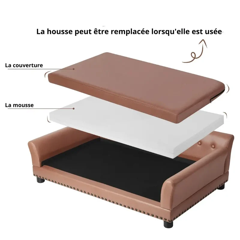 Canapé pour chien xxl simili cuir