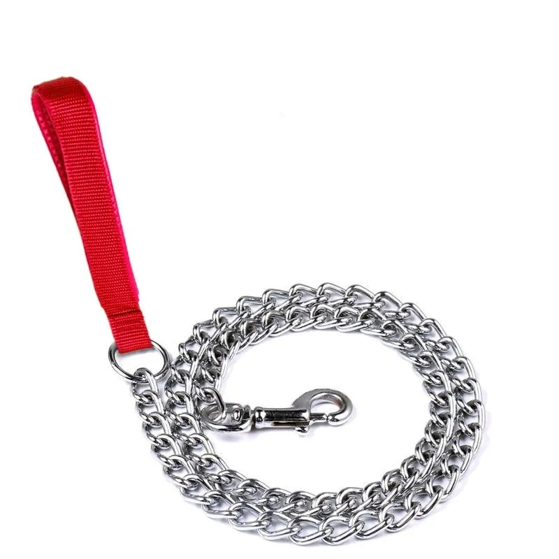 Laisse en metal pour chien