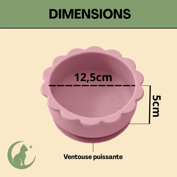 Bol chaton - SikBowl™ : silicone stable