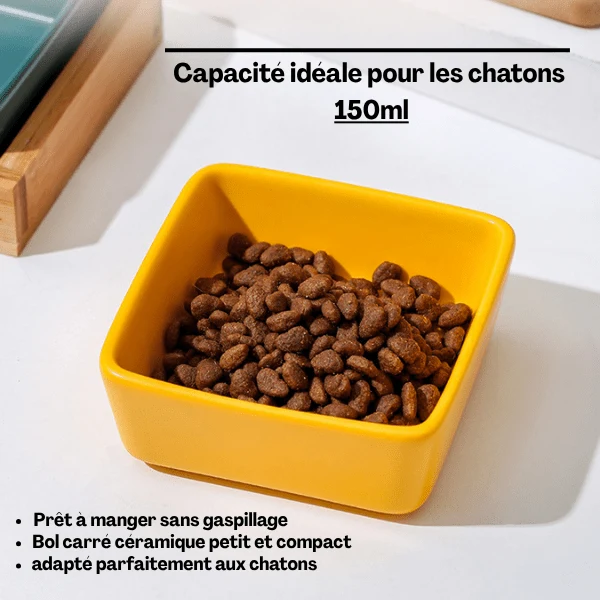 Gamelles chaton - Croc&Roll™ : céramique 1 à 6 bols