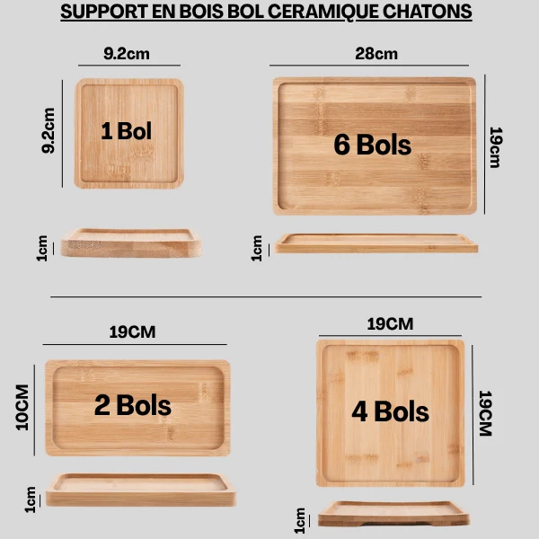 Gamelles chaton - Croc&Roll™ : céramique 1 à 6 bols