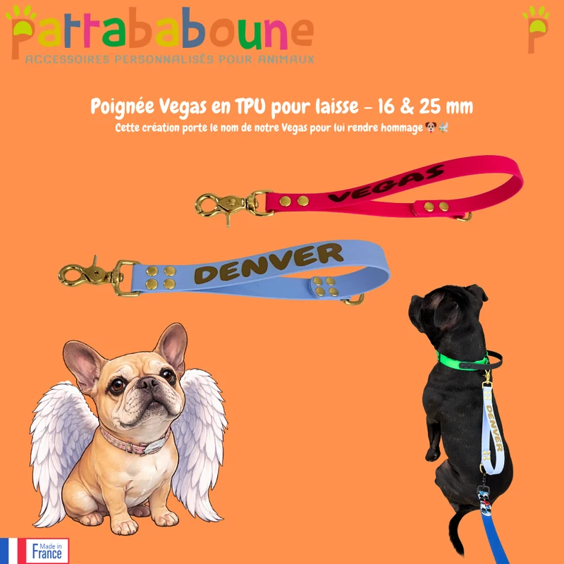 Poignée pour chien Vegas - TPU 16 & 25 mm
