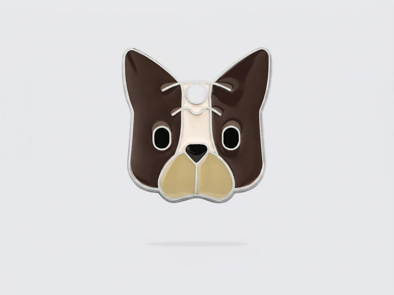 Médaille bouledogue pour chien