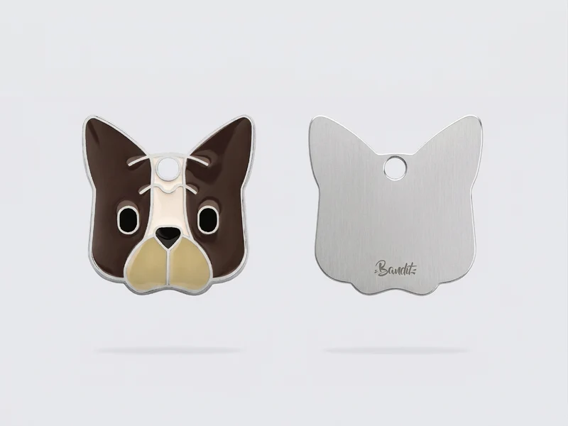Médaille bouledogue pour chien
