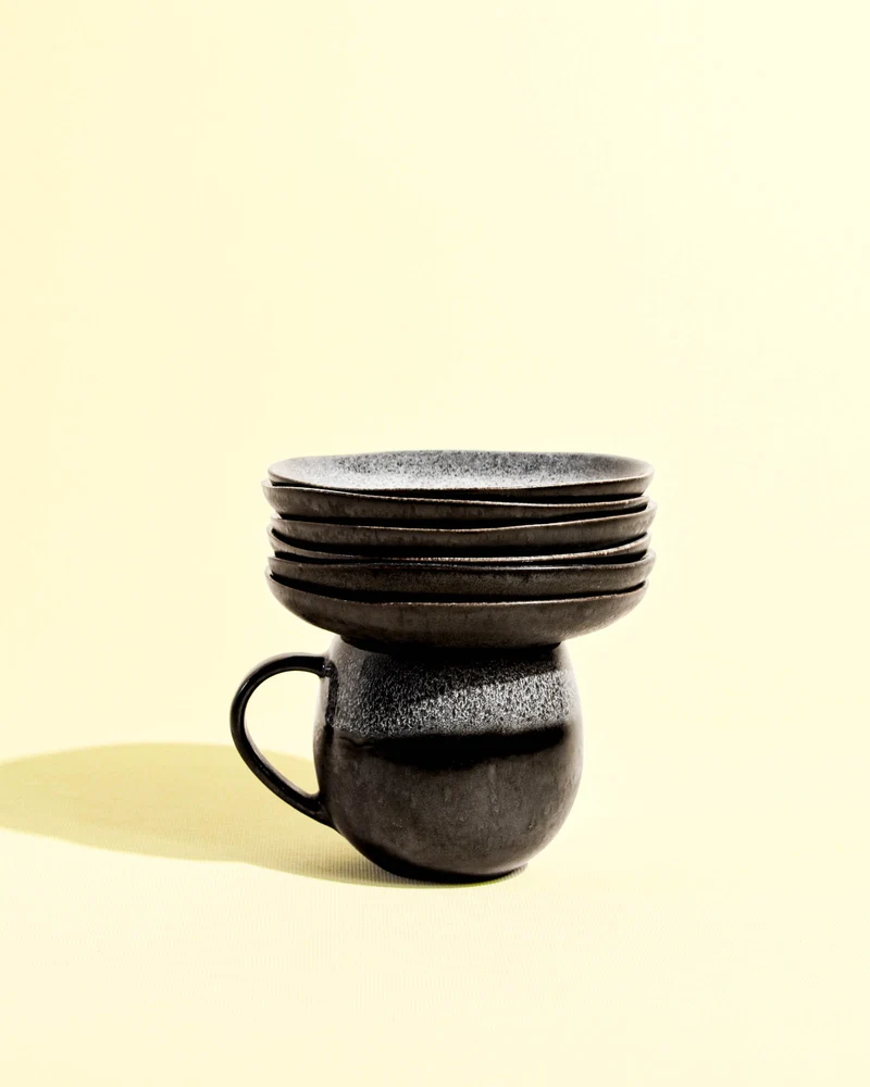Mini assiette | Noir écume