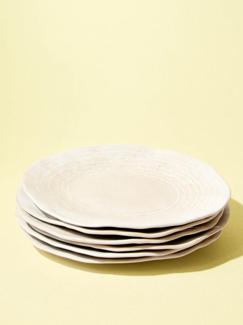 Grande assiette Onda | Beige sable