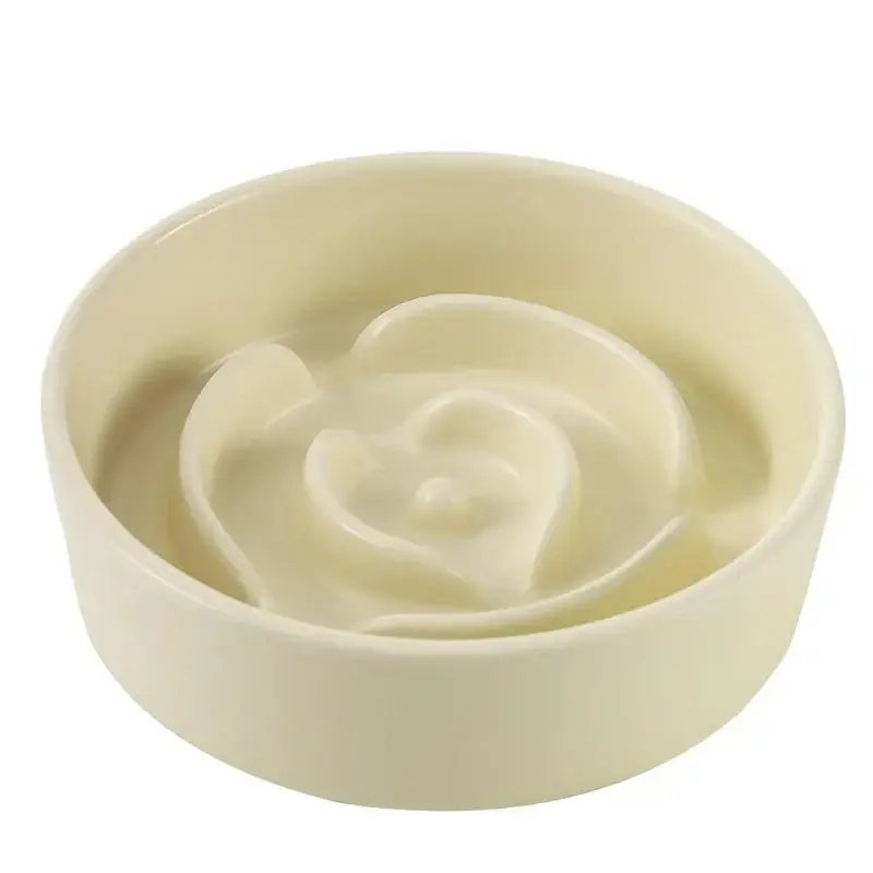 Gamelle anti glouton chien ceramique