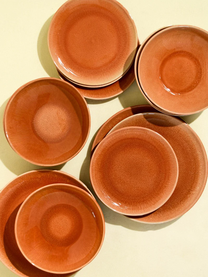 Service pour 8 | Terracotta sienna
