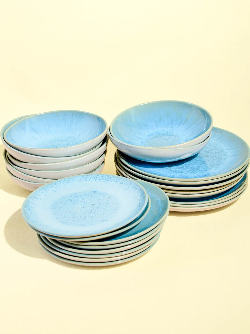 Service pour 8 | Bleu água