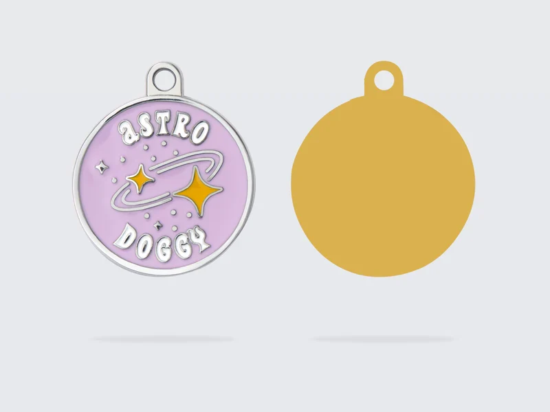 Médaille pour chiens Astro Doggy French Bandit