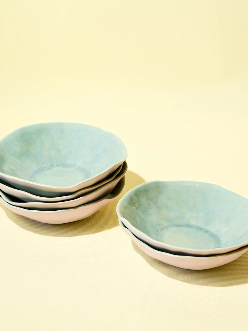 Assiette creuse Onda | Vert d’eau