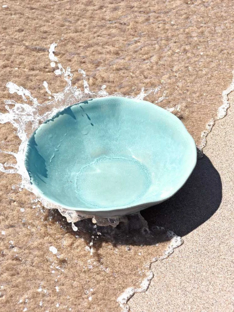 Assiette creuse Onda | Vert d’eau