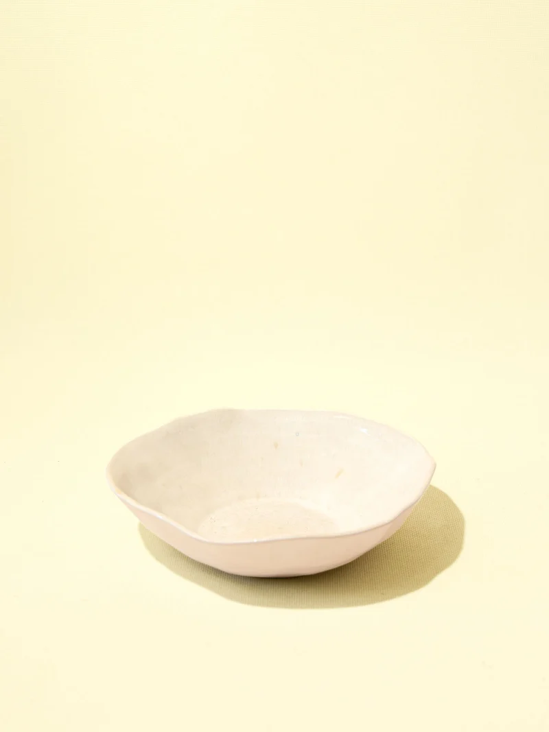 Assiette creuse Onda | Beige sable