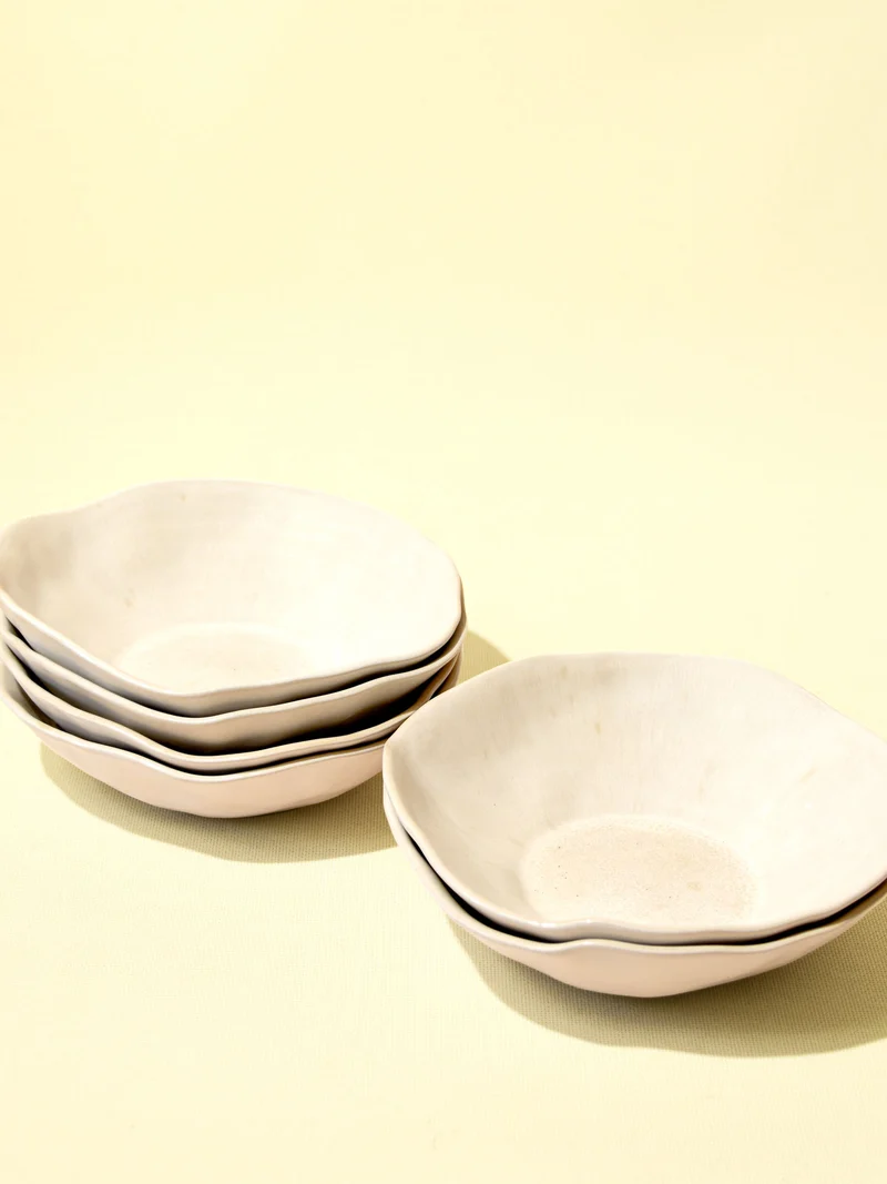 Assiette creuse Onda | Beige sable