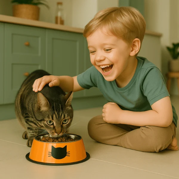 Gamelle chat inox - Croc'Miaou™ : colorée et antidérapante