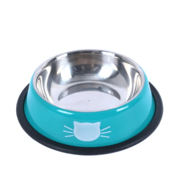 Gamelle chat inox - Croc'Miaou™ : colorée et antidérapante