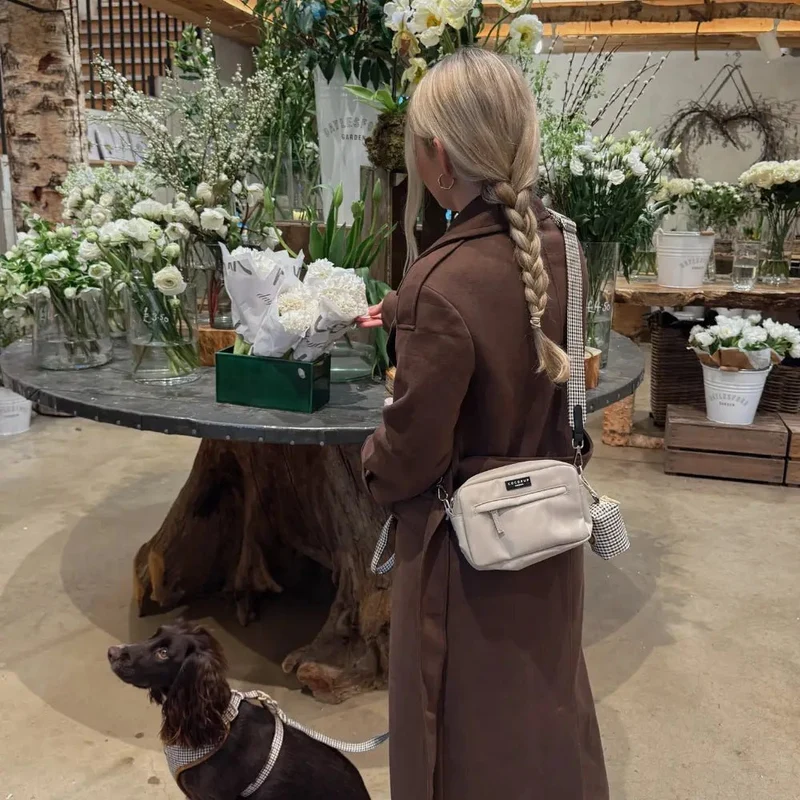 Bandoulière sac de promenade chien Heritage Check