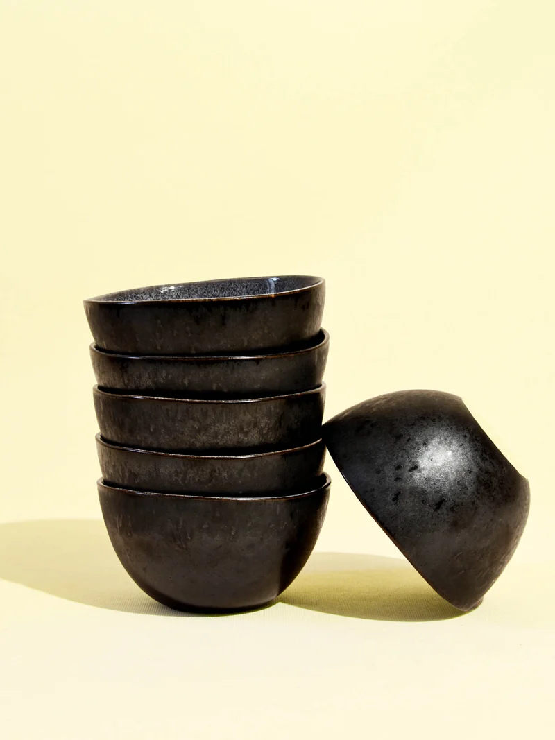 Grand bol rond | Noir écume