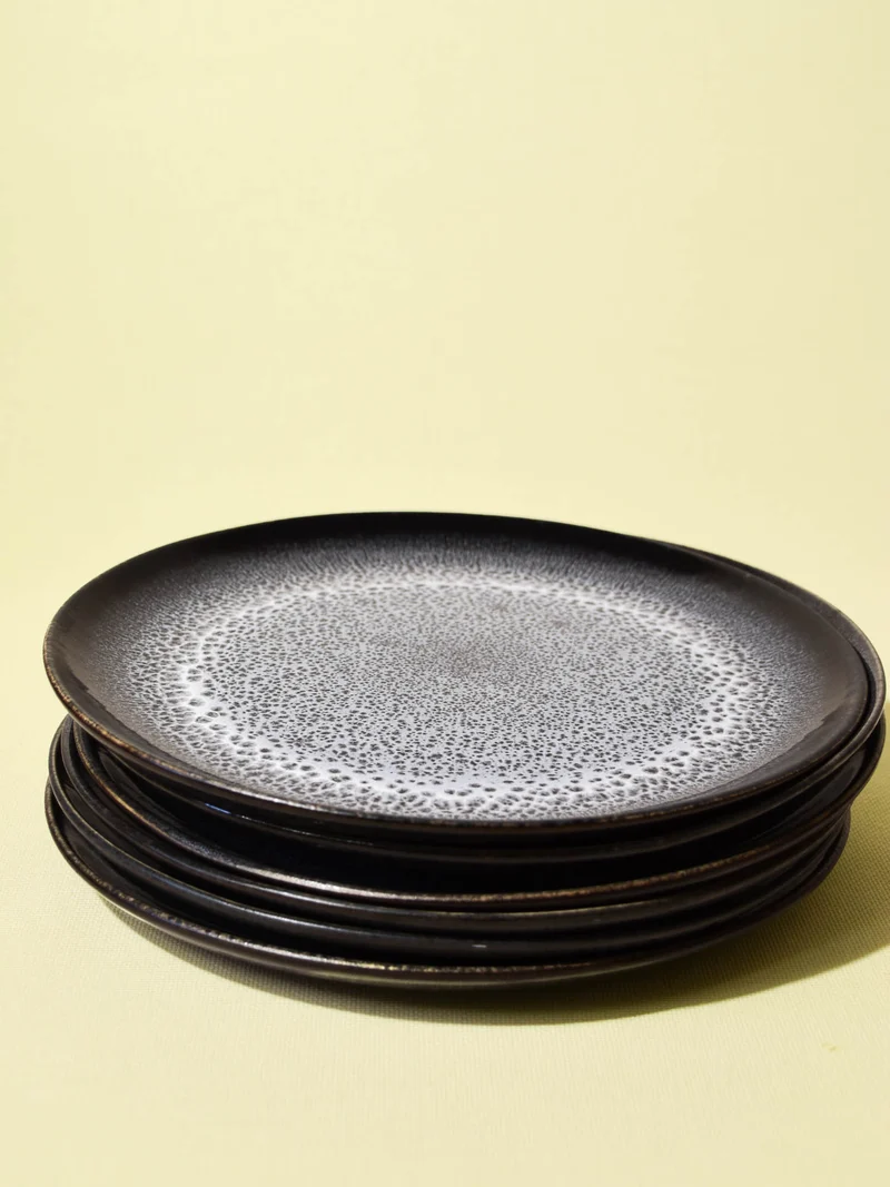 Grande assiette | Noir écume