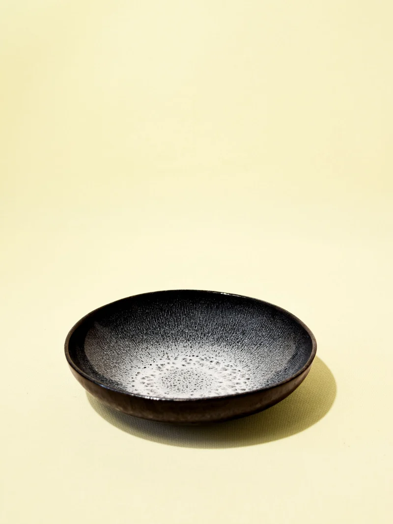 Assiette creuse | Noir écume