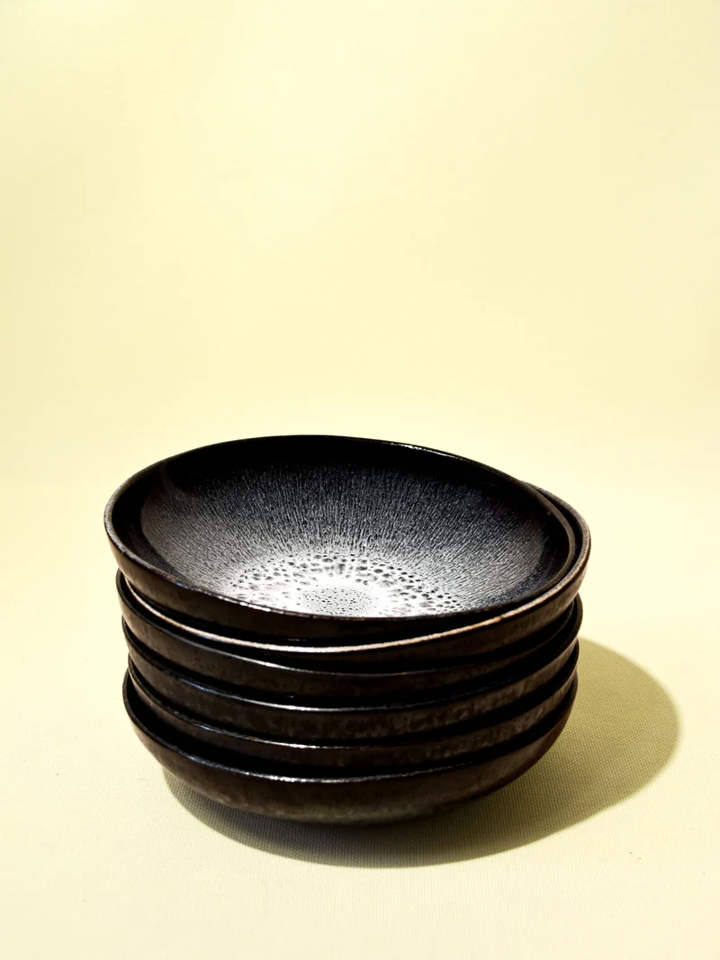 Assiette creuse | Noir écume