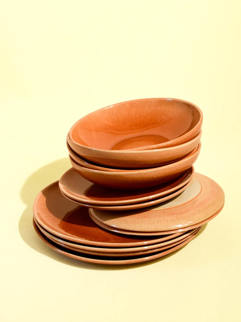 Service pour 4 | Terracotta sienna