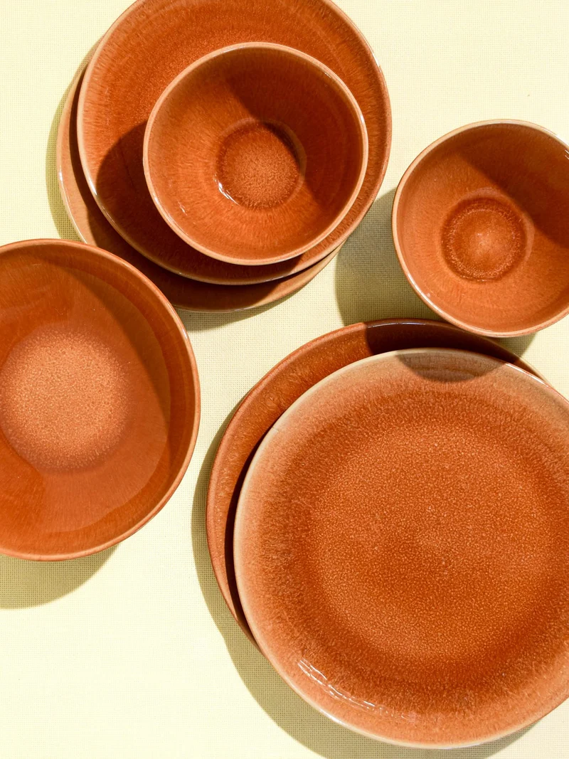 Service pour 2 | Terracotta sienna