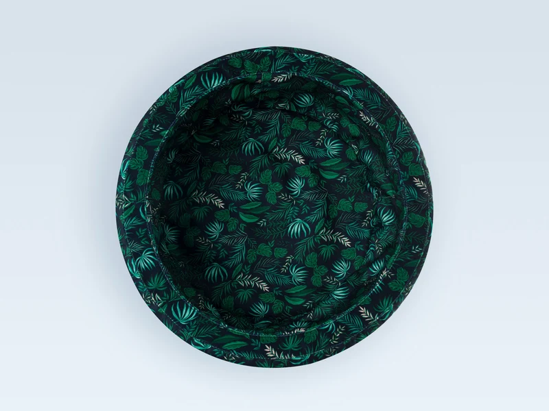 Panier rond pour chat, motif Jungle