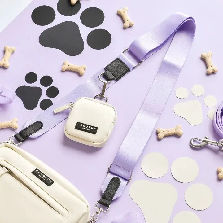 Bandoulière sac de promenade chien Parma Violets chic