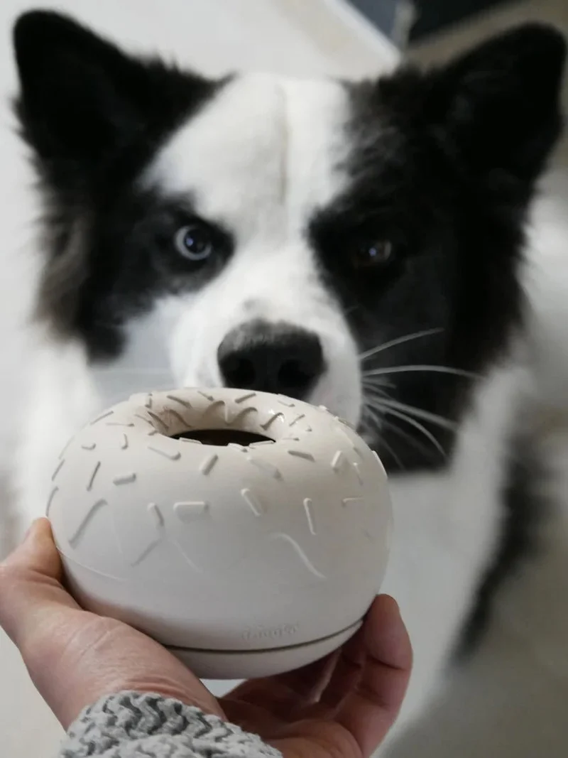jouet d’occupation pour chien - Yoomy Donut 🍩 - Sable