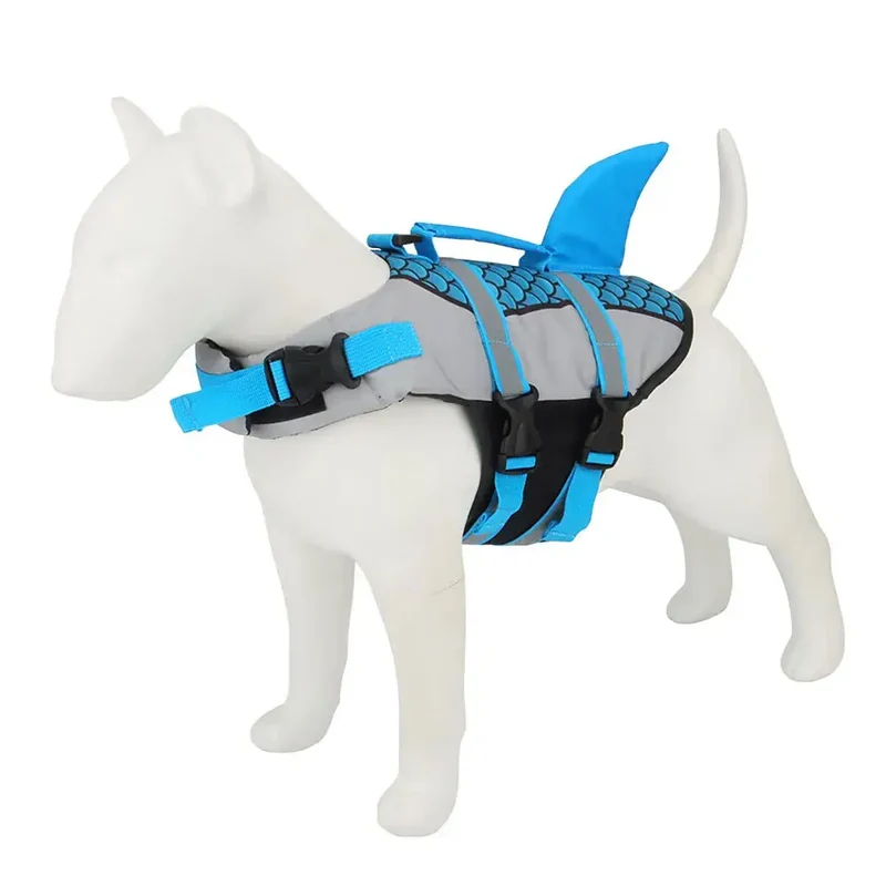 Gilet de sauvetage requin pour chien