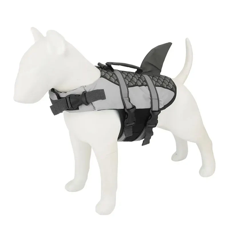 Gilet de sauvetage requin pour chien