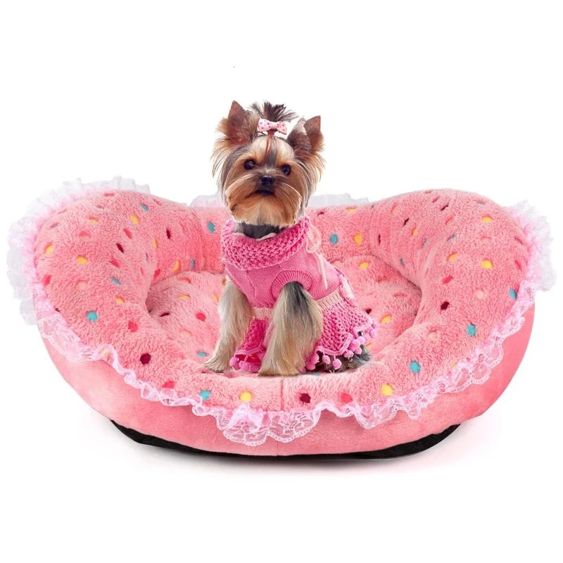 Petit panier rose pour tout petit chien