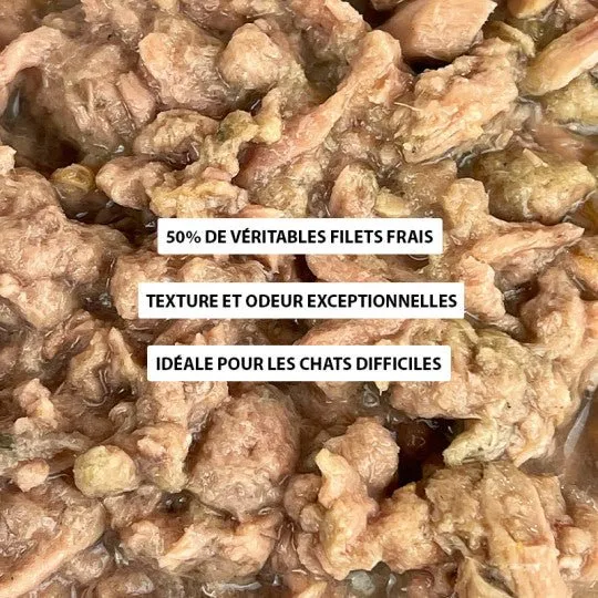 Pâtée pour chat – Filets de Thon riche en sardine 70g
