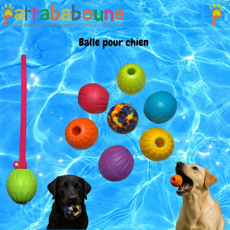 Balle flottante pour chien (rechange) - jeu d'eau, lancer & rapporter