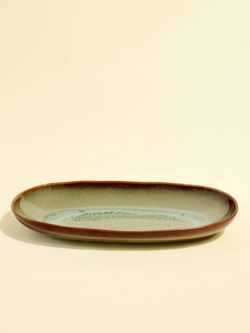 Plat de service L | Vert rivage