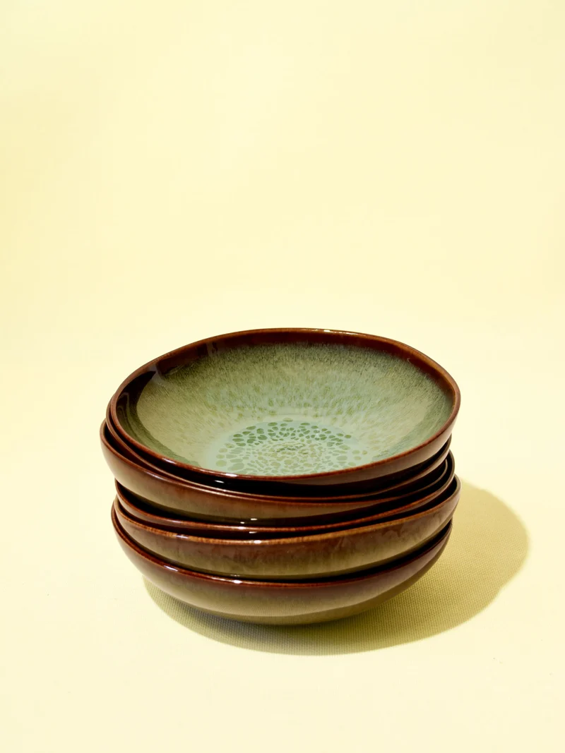 Assiette creuse | Vert rivage