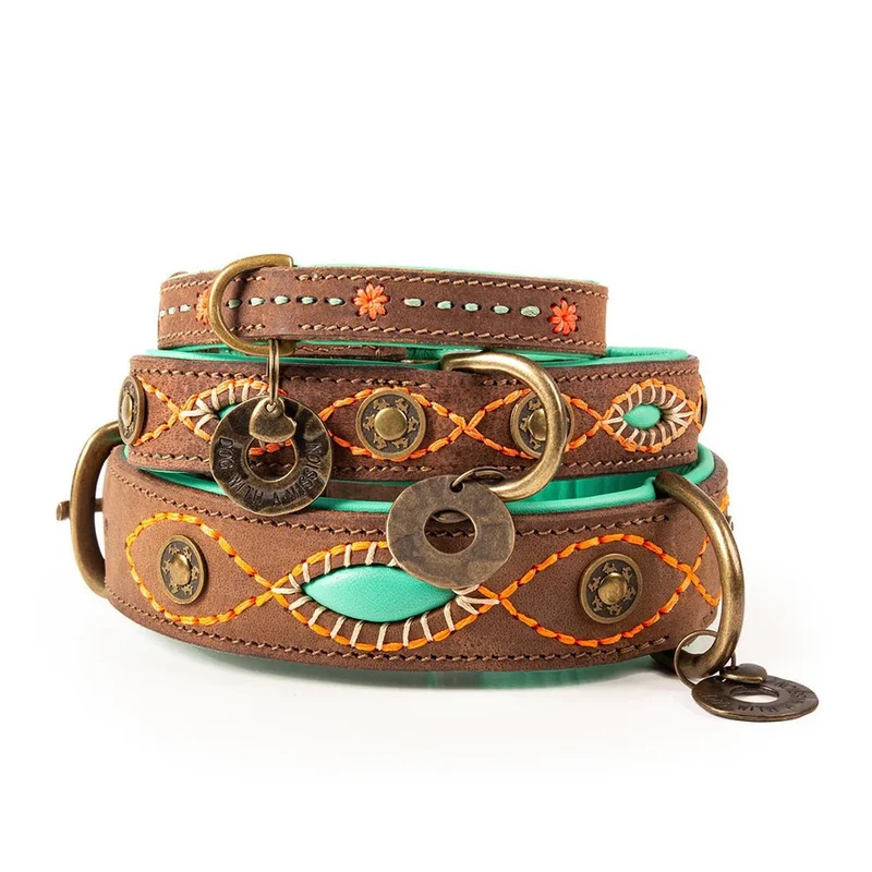 Collier pour chien en cuir Urban Joplin DWAM 🤎
