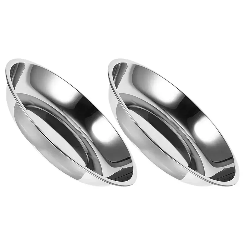 Deux gamelles en inox pour chien