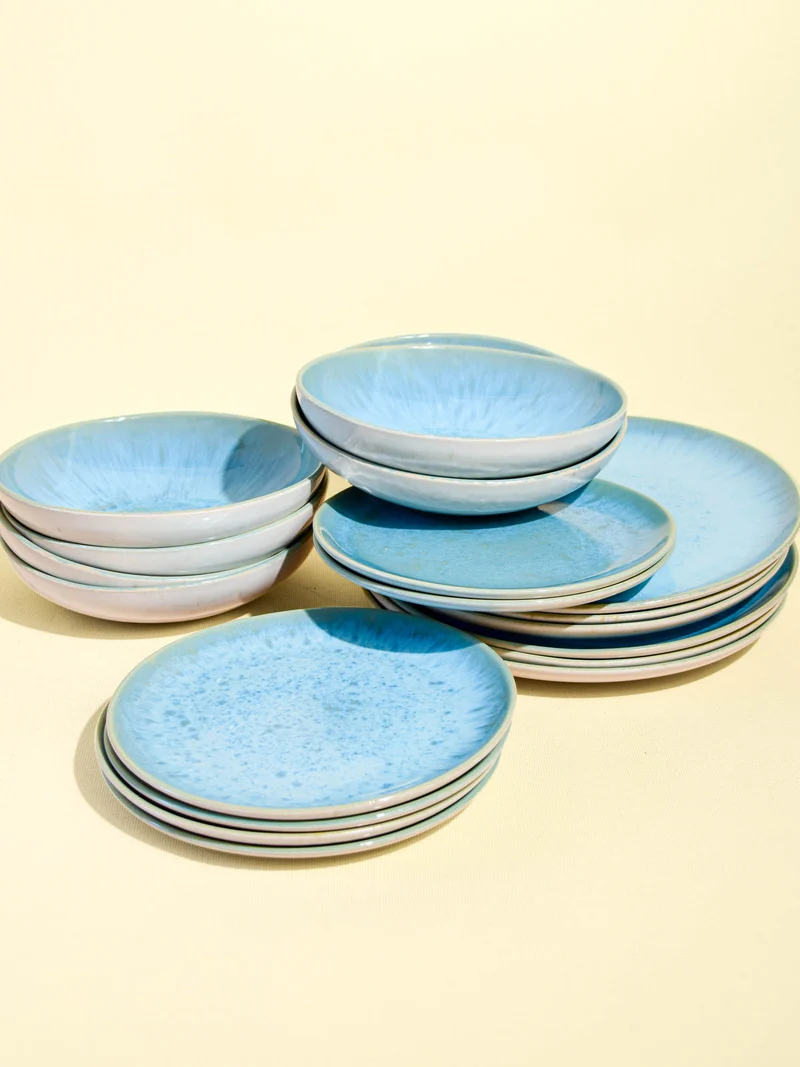 Service pour 6 | Bleu água