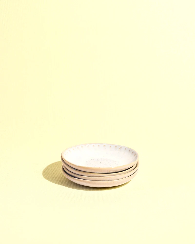 Mini assiette | Blanc audacieux