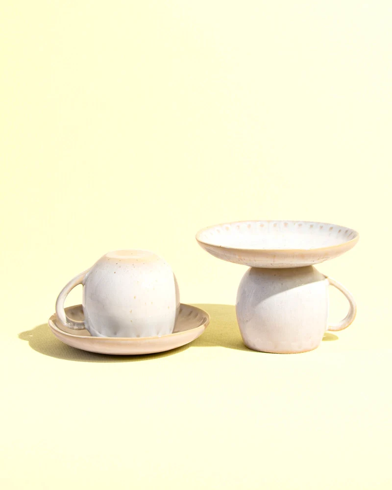 Mini assiette | Blanc audacieux
